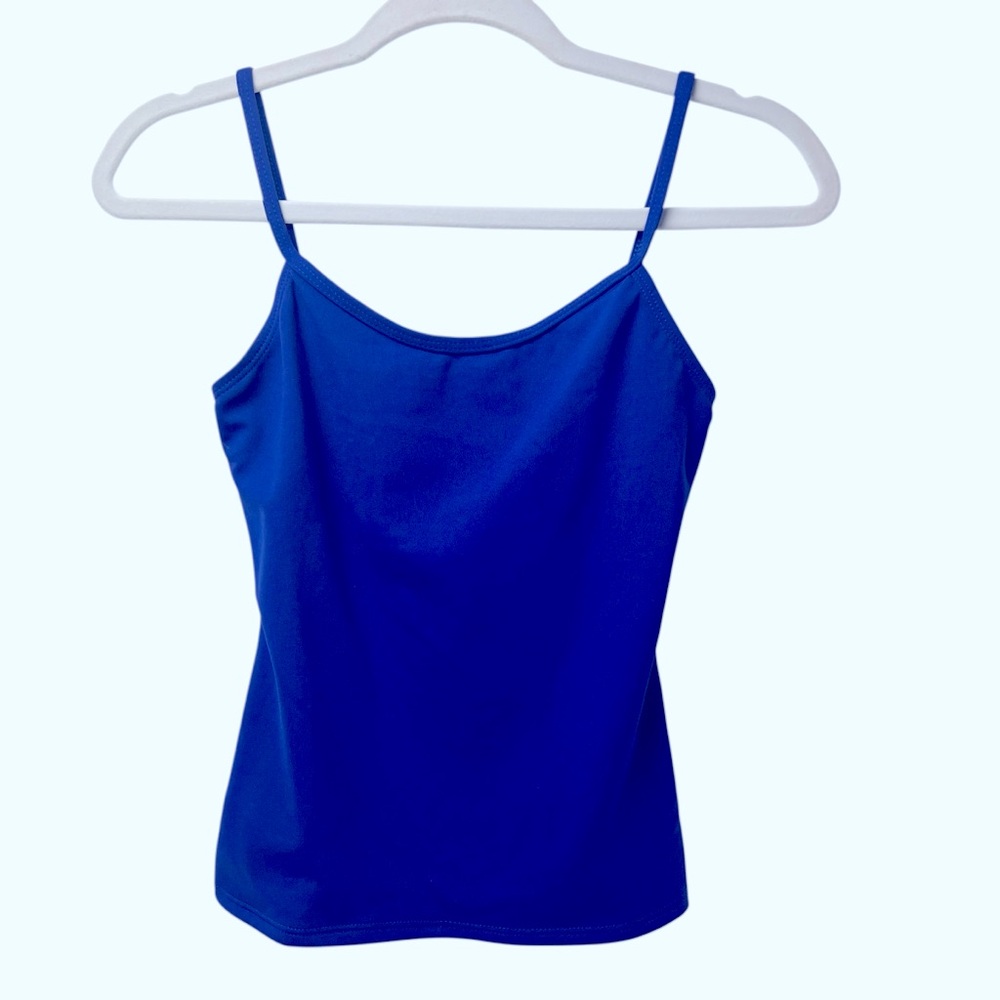 Capezio Camisole Tank Top Royal Blue Size M